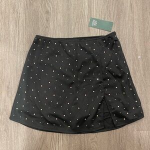 Wild Fable Black Skirt with Rhinestones